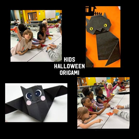 KIDS Spooky Bats and Black Cats ORIGAMI
